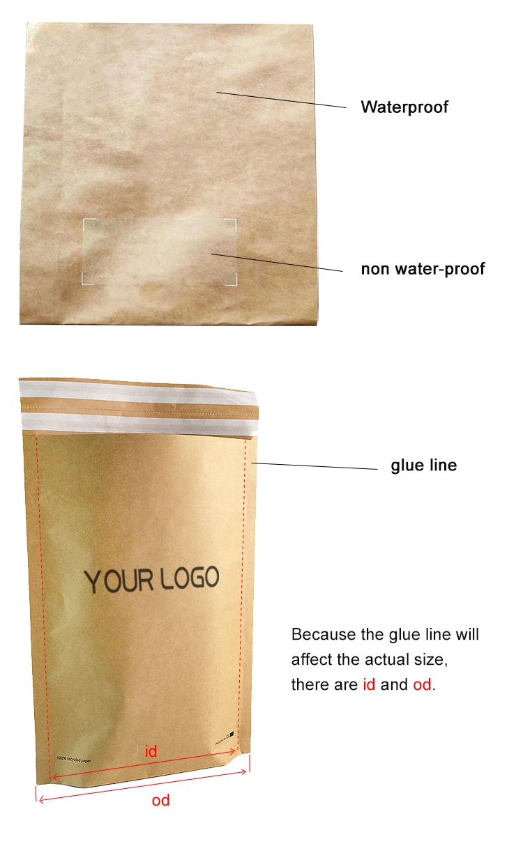 Eco Customized Kraft Paper God White Bubble Mailers Clothing Shipping Package Bags Padded Envelopes Packing Mailing Bag