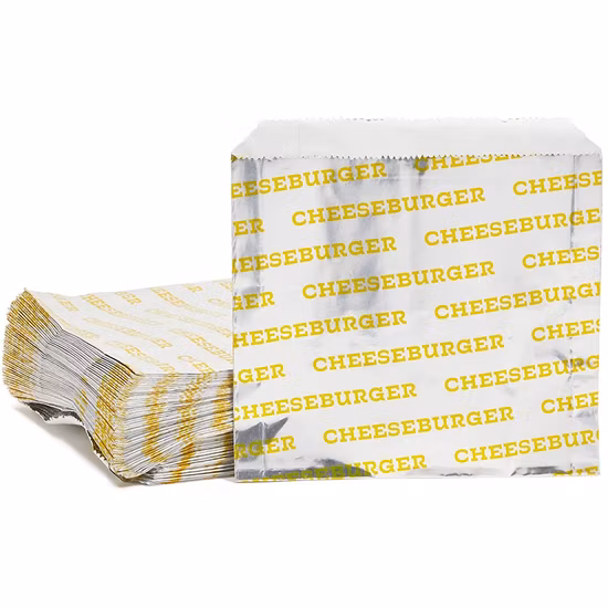 Saco de kebab de folha de alumínio para chá Doner de papel por atacado