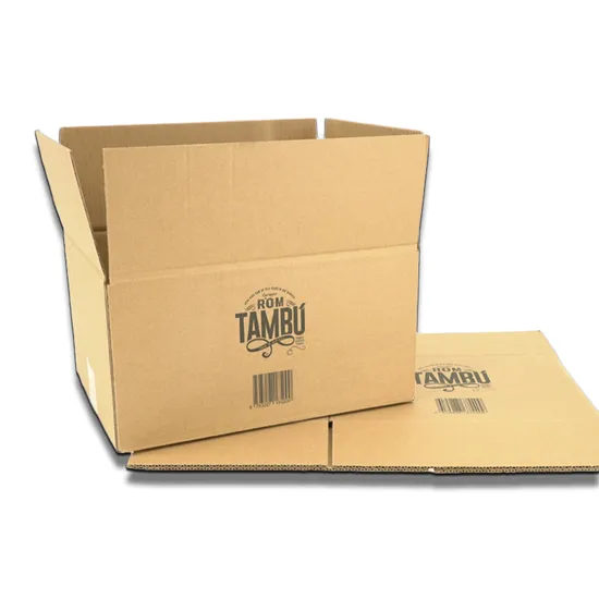 Caixa de transporte de papel ondulado para armazenamento de papel ondulado personalizado com impressão personalizada