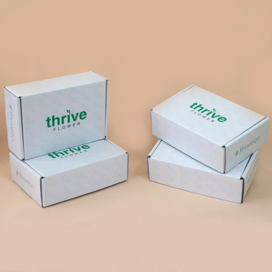 Perucas com logotipo de dois lados reciclados Maquiagem para presente Papelão Transporte Branco Cosmético Embalagem Mailer Impresso Caixa personalizada